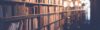 In einem Raum steht ein großes Bücherregal mit vielen Büchern